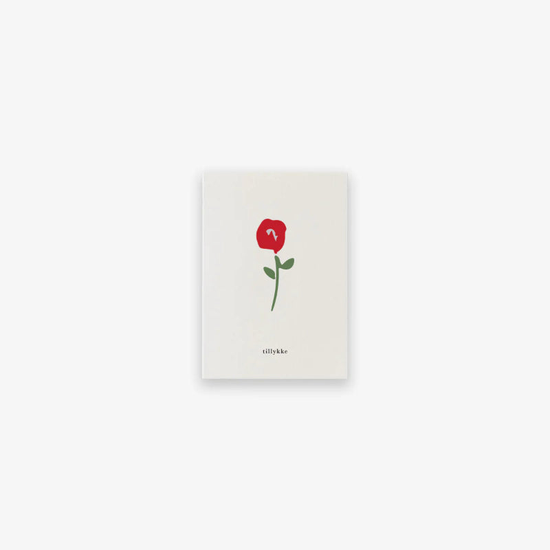 Kort - Rose - tillykke