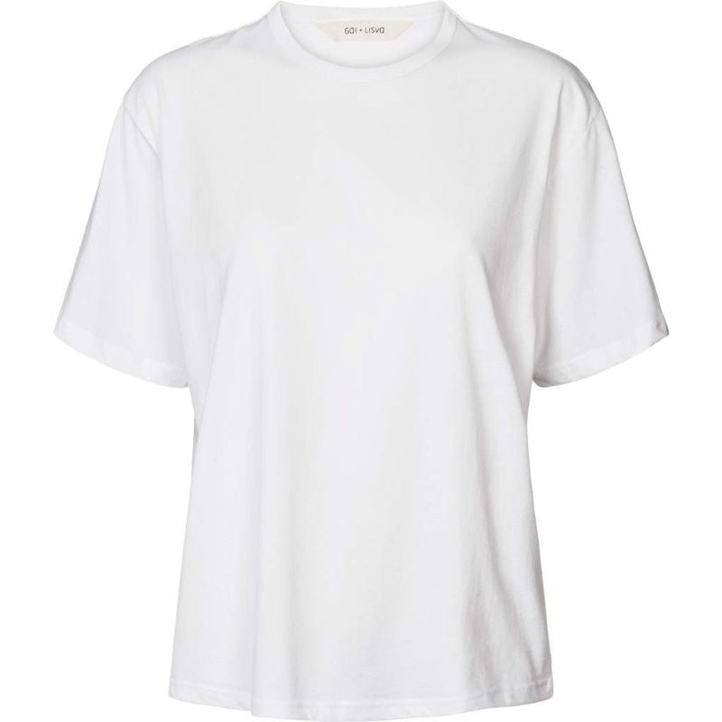 Sally - Cotton Tee - White - Nordic Home Living