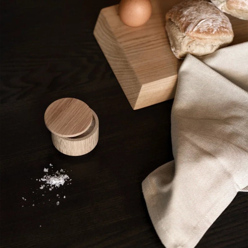 Salt beholder - Naturlig eg - Nordic Home Living