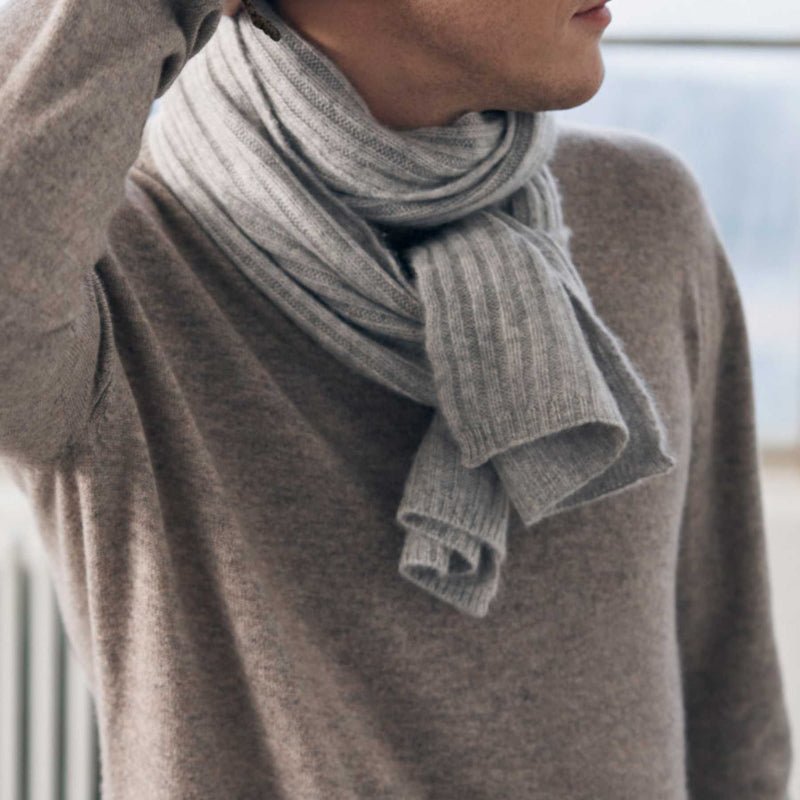 Scarf - Sara - Cashmere - Dark sand - Nordic Home Living