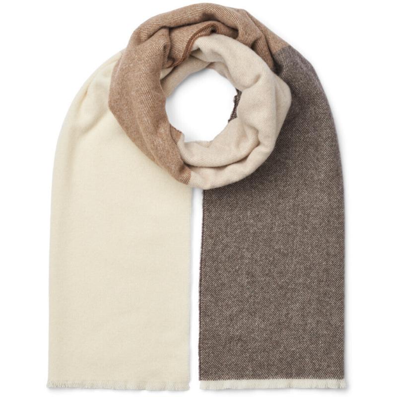 Scarf - Sena - Brown/Natur/offWhite | Basic Apparel - Nordic Home Living