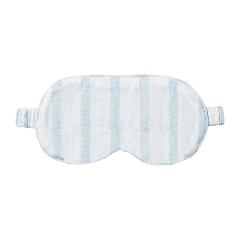 Selma Sovemaske - Hvid/lyseblå - Nordic Home Living