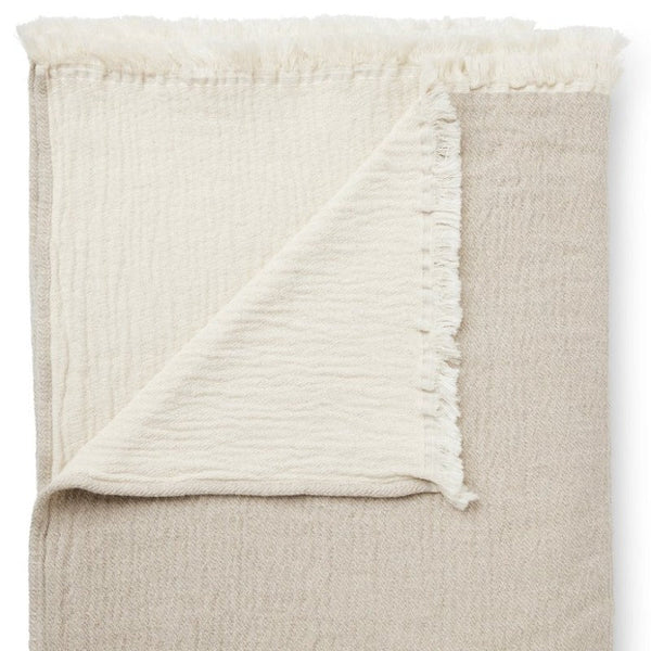 Sengetæppe - sand/creme - 200x260 | Compliments - Nordic Home Living