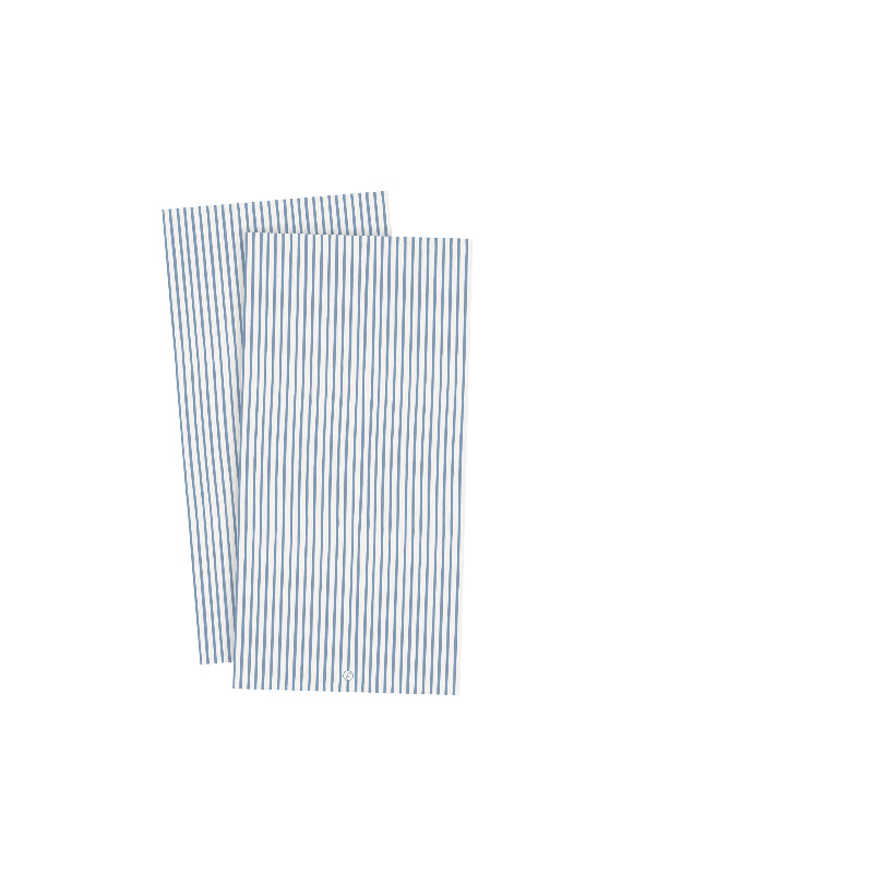 Servietter - papir - lyseblå/hvid strib