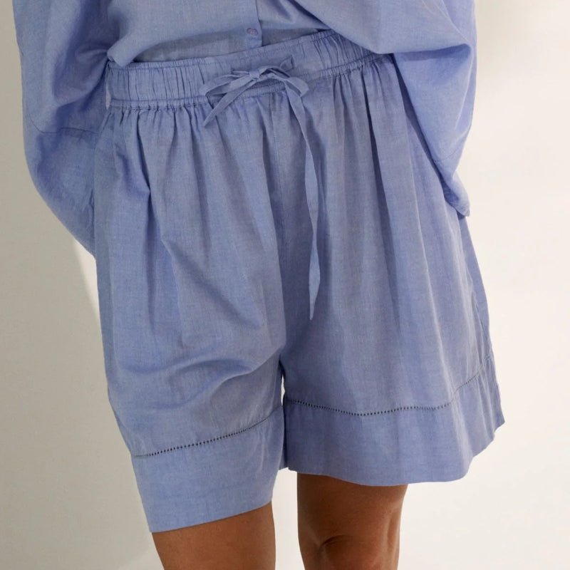 Shorts - Wake - Chambray - Lyseblå - Nordic Home Living