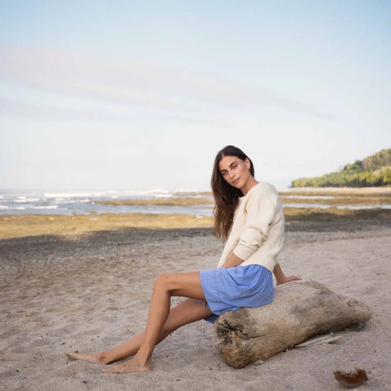 Shorts - Wake - Chambray - Lyseblå - Nordic Home Living