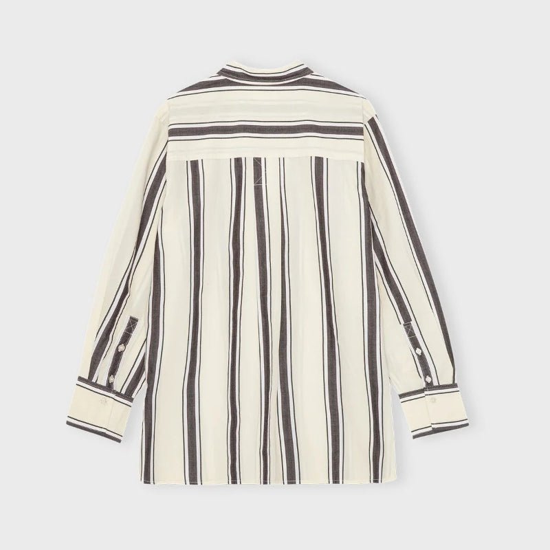 Skjorte - Clean - ecru / mørkebrun / hvid - Nordic Home Living