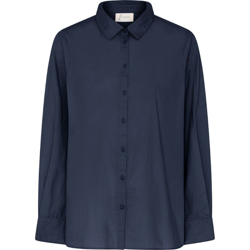 Skjorte - Dhaka Ls - Navy | FRAU - Nordic Home Living