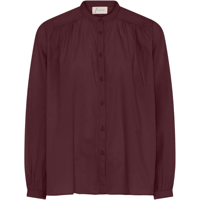 Skjorte - Florence - red mahogany - Nordic Home Living