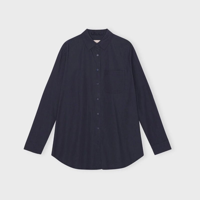 Skjorte - Gaia - Navy - Nordic Home Living