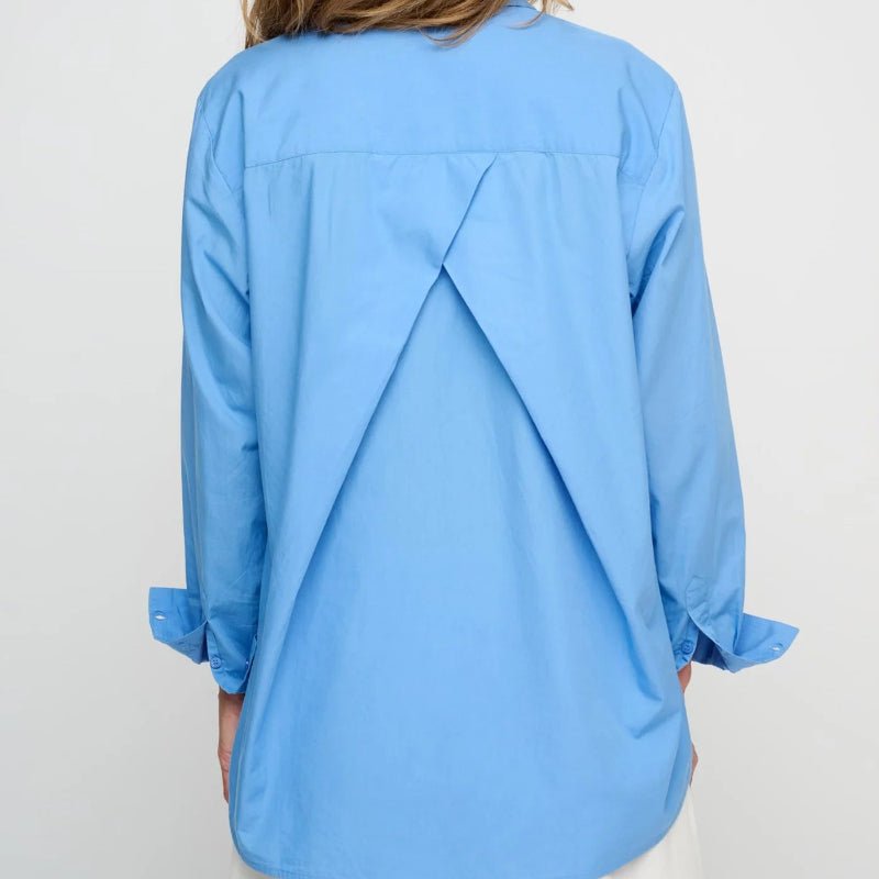 Skjorte - Gaia - Poplin - Heaven blue - Nordic Home Living