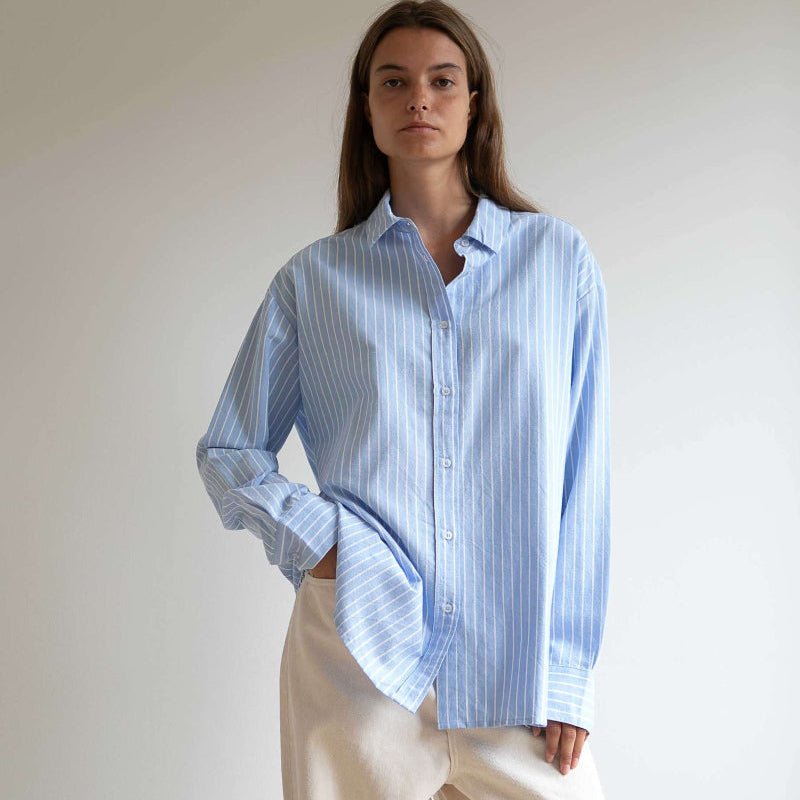 Skjorte - Josie - angel stripe - oxford - Nordic Home Living
