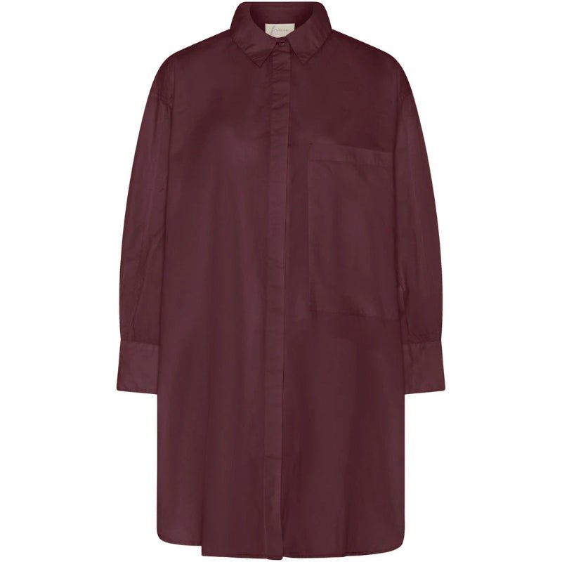 Skjorte - Lyon - Red Mahogany - Nordic Home Living