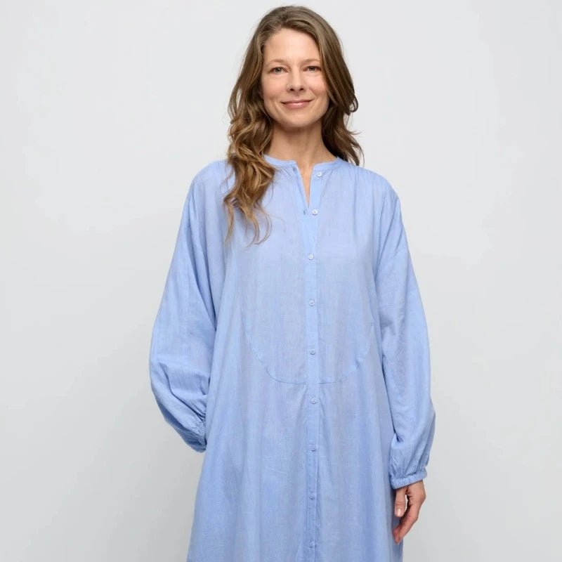 Skjortekjole - Lauren - Chambray - Light Blue | moshi moshi mind - Nordic Home Living