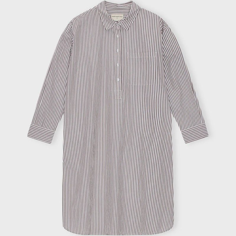 Skjortekjole - Relieve - stripe - Nordic Home Living