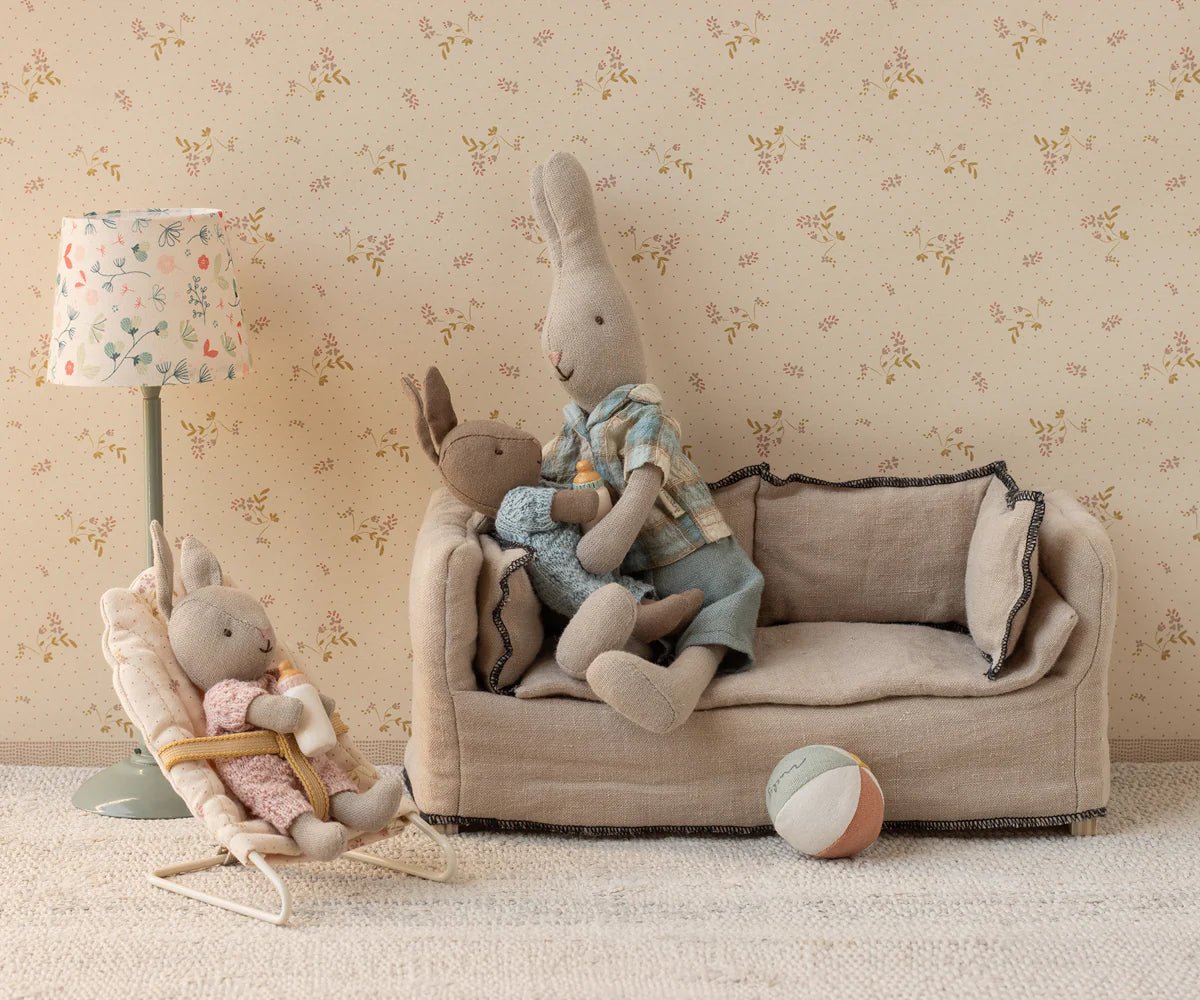 Skråstol - mikro - Råhvid - Nordic Home Living