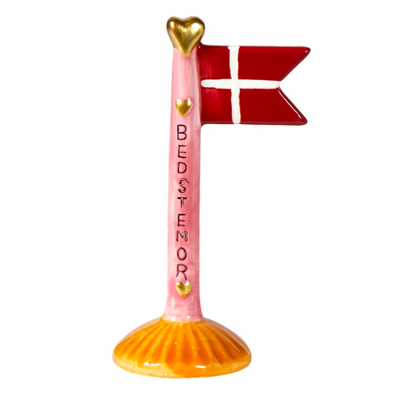 Flag 14cm - Bedstemor - Keramik