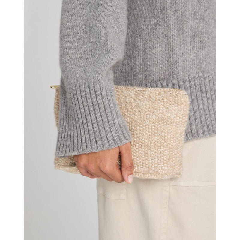 Stine - Alparca Clutch - Dusty powder/ecru - Nordic Home Living