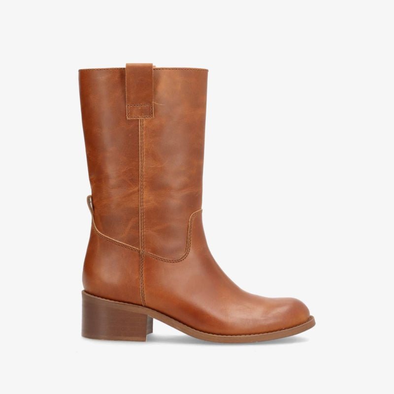 Støvle - Martina - Cognac leather - Nordic Home Living