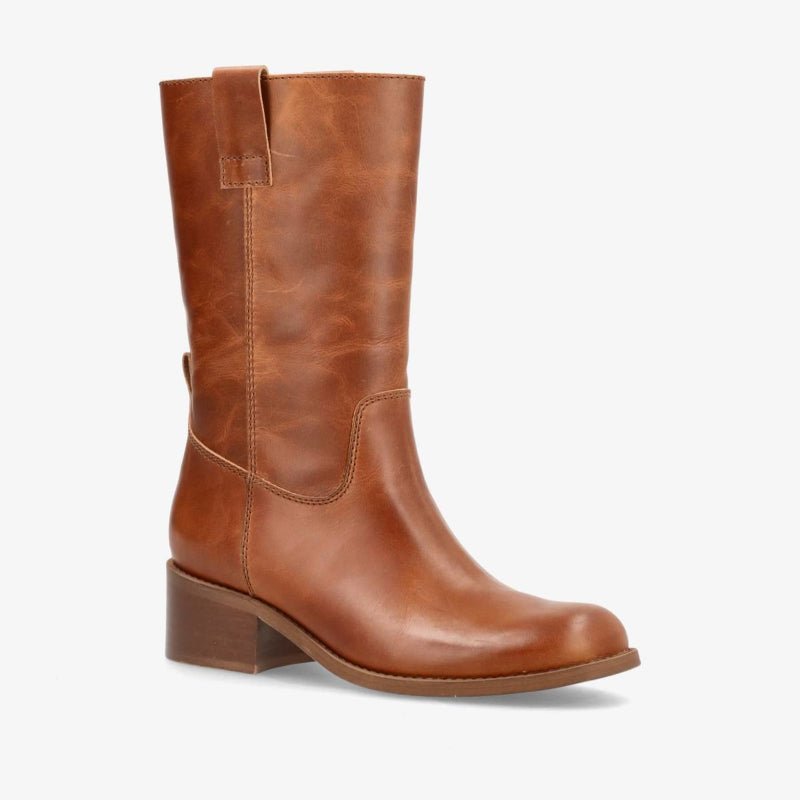 Støvle - Martina - Cognac leather - Nordic Home Living
