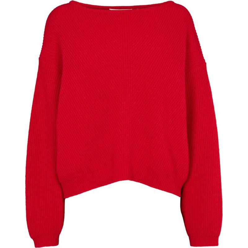 Strik - Lise Scoop neck - red - Nordic Home Living