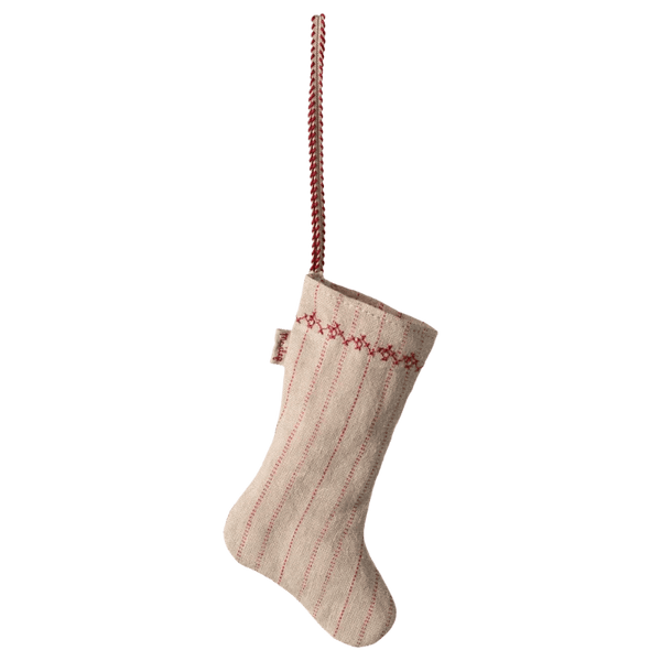 Strømpe ophæng - 10 cm - Sand strib | Maileg - Nordic Home Living