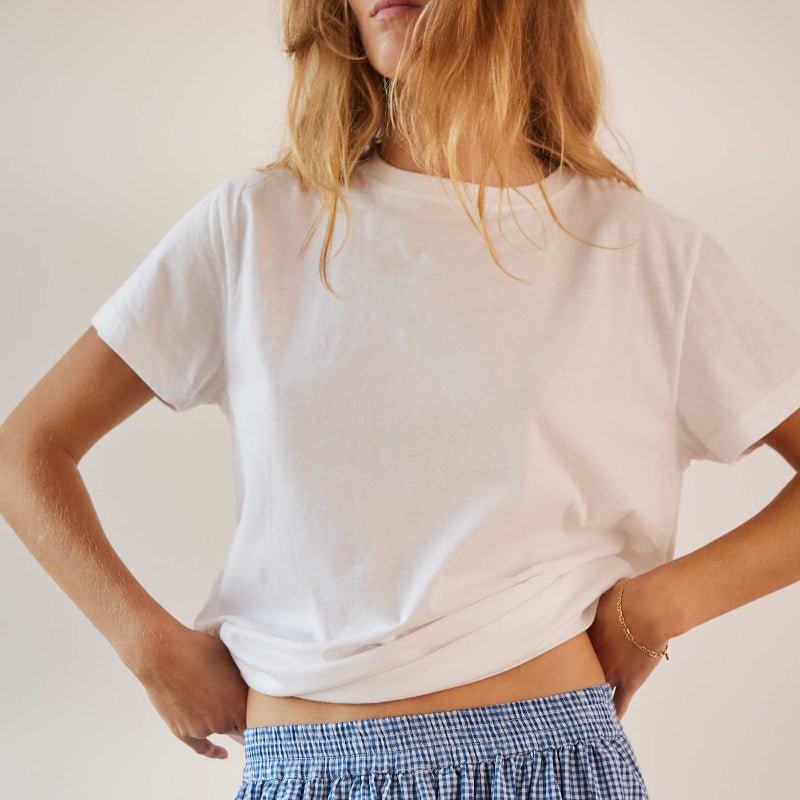 T-shirt - Freya - White - Nordic Home Living