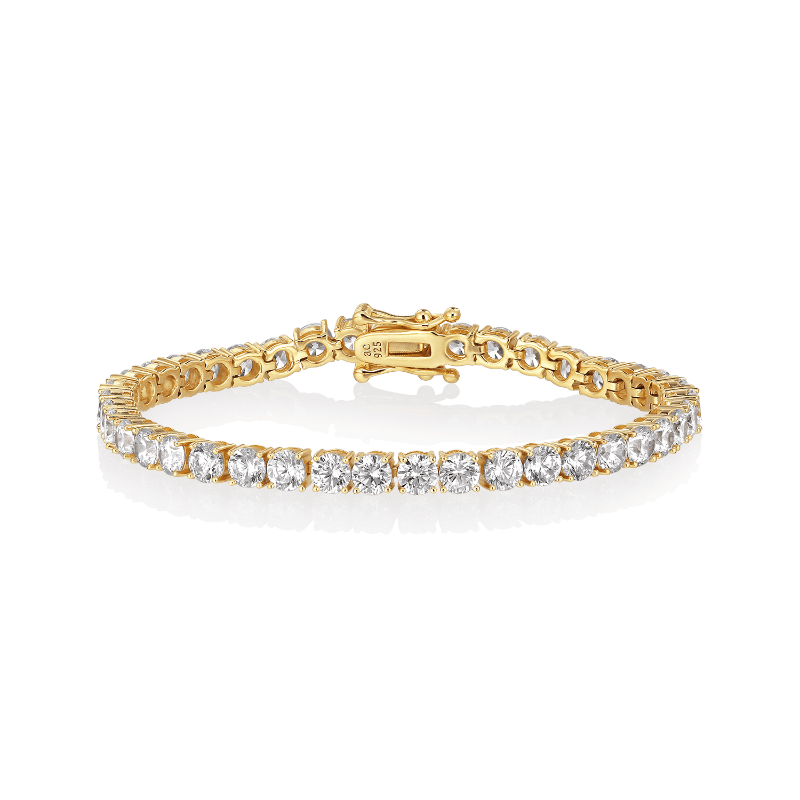 Tennisarmbånd - Grace 09 G - 4mm - 17cm - Nordic Home Living