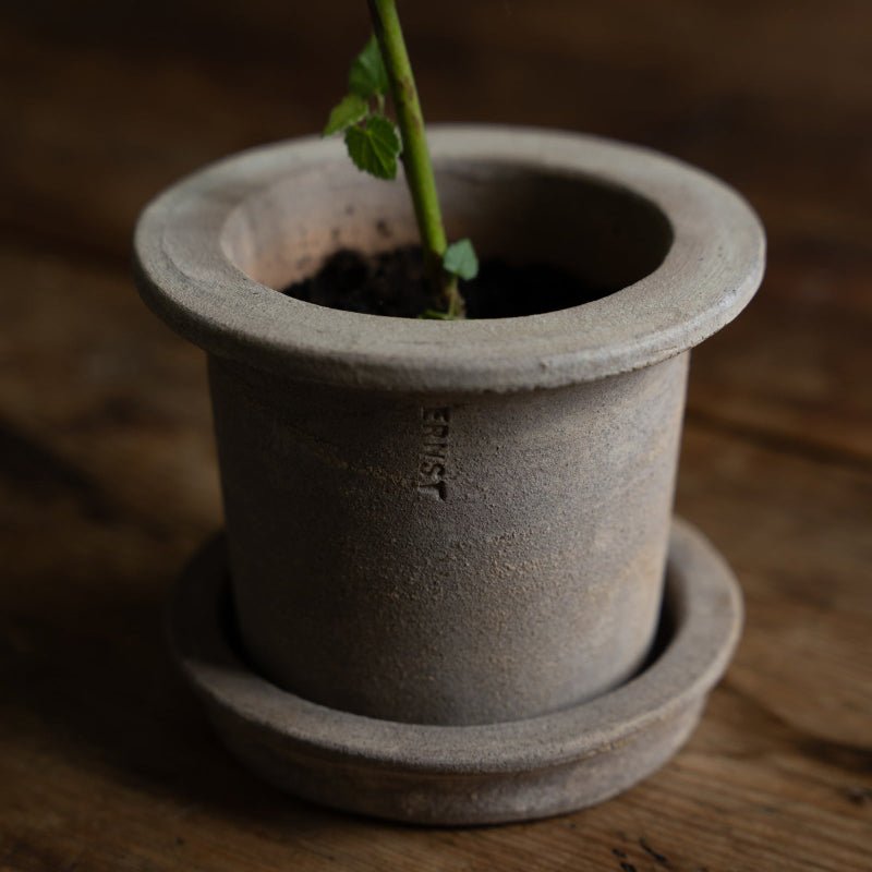 Terrakottakukke med underkop – ø12, h10 cm - Nordic Home Living