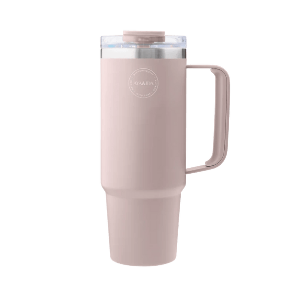 Thermo Cup with Straw - Soft Rose - 885 ml | AYA&IDA - Nordic Home Living