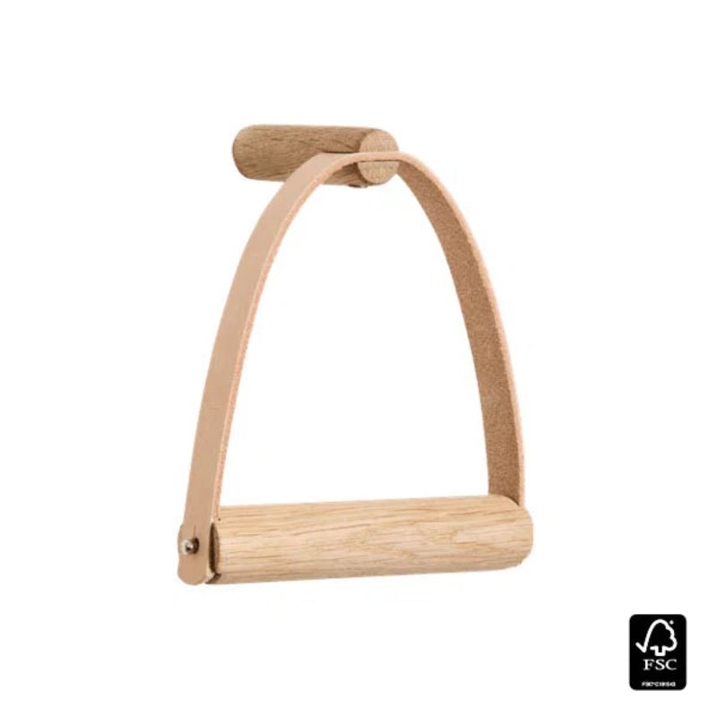 Toiletpapirholder - naturlig eg - Nordic Home Living