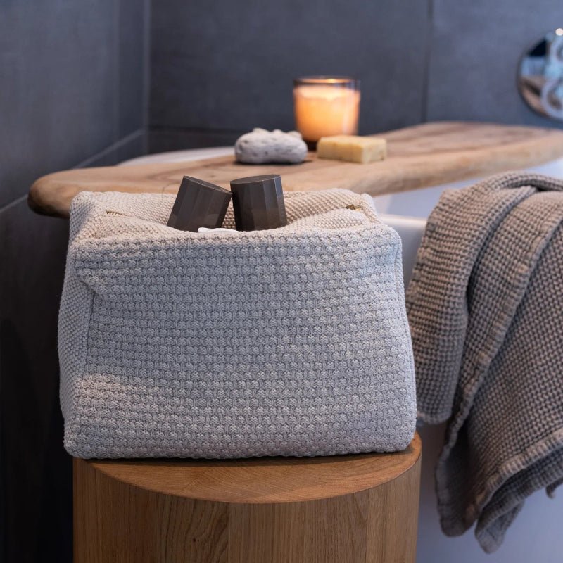 Toilettaske - Beige - 30x22x11 cm - Nordic Home Living