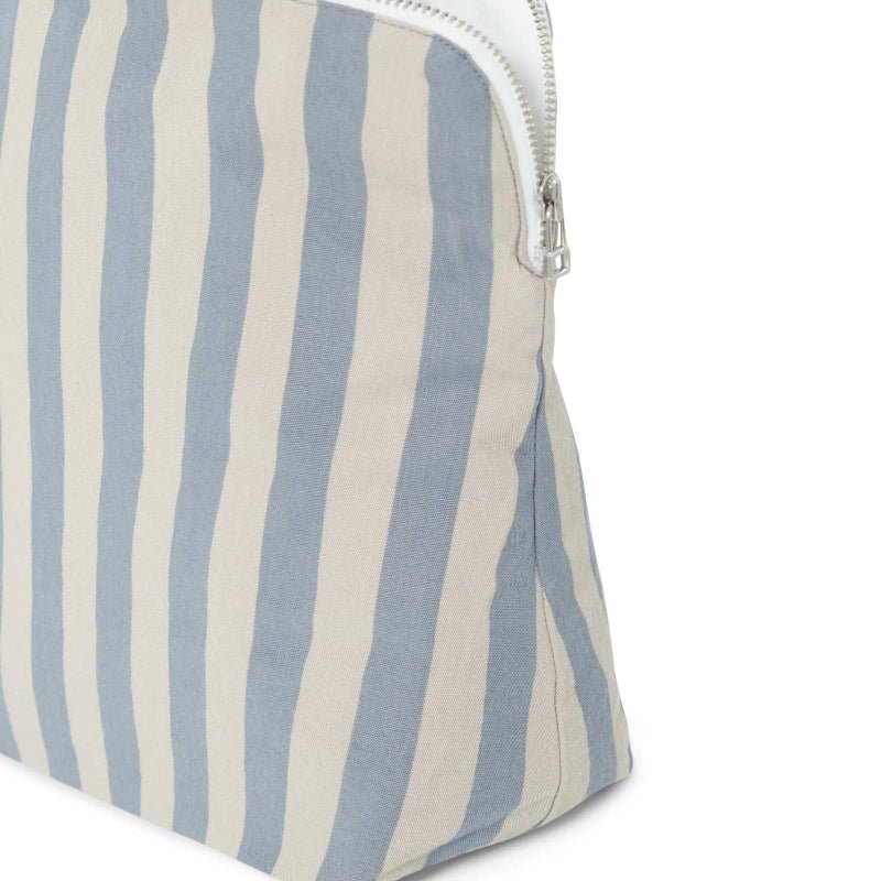 Toilettaske - Blue stripe - Nordic Home Living