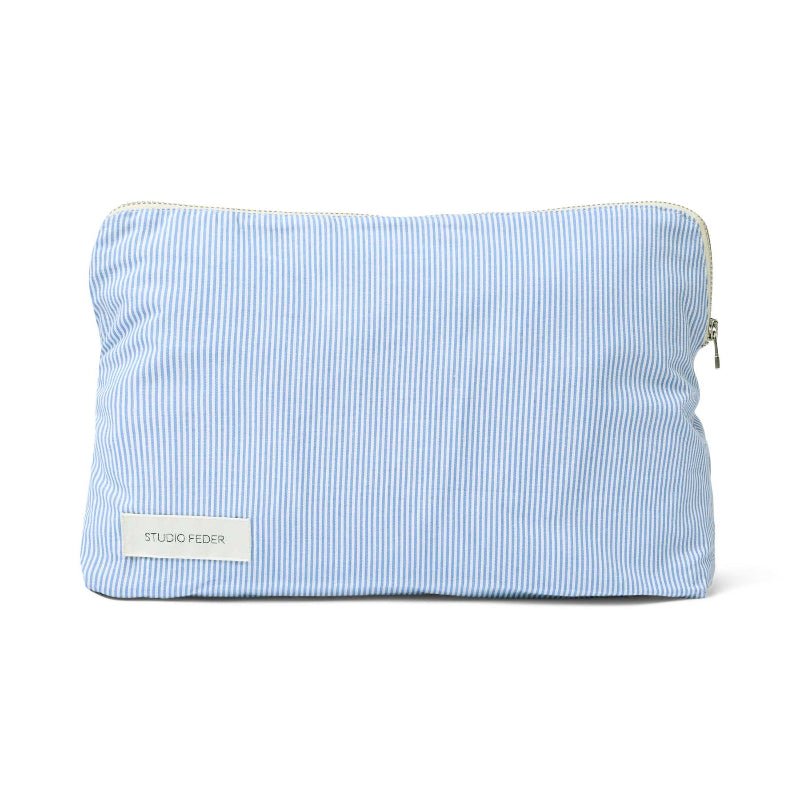 Toilettaske - Celia - Milk stripe - Nordic Home Living