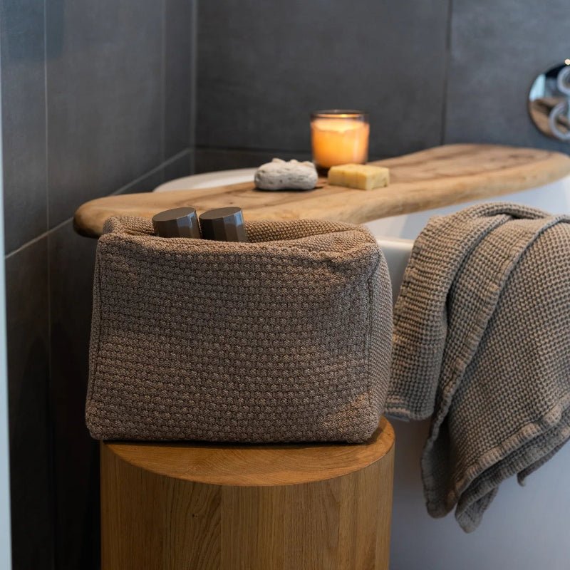 Toilettaske - Tiger melange - 30x22x11 cm - Nordic Home Living