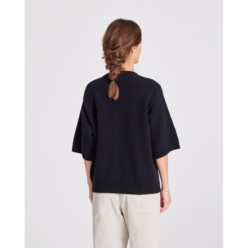 Tulle Strik - O - Neck - Black - Nordic Home Living