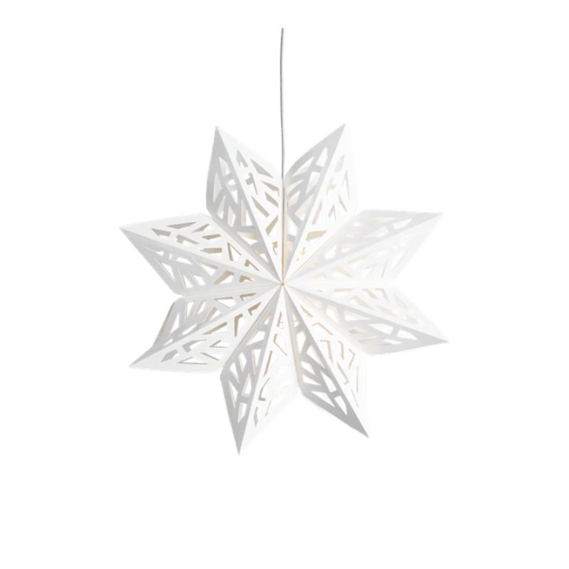 Papirtopstjerne 7,5 x 30,5 cm - vanilie