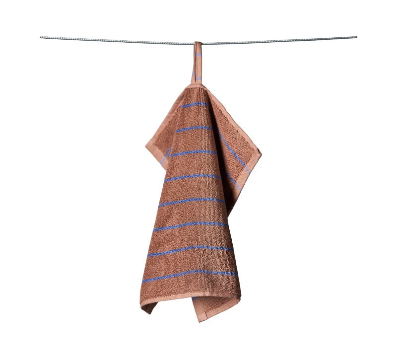 Vaskeklud - Naram - camel & ultramarine - Nordic Home Living
