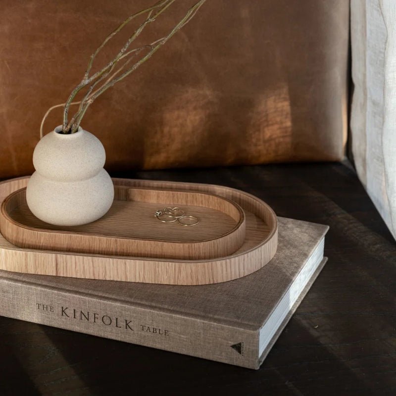 Wood tray - Small - 11x23x2 cm - Nordic Home Living