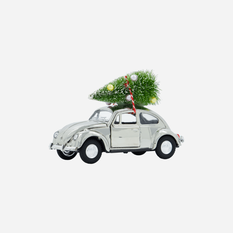 Xmas Car - Stor - sølv - Nordic Home Living