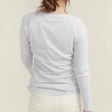 Arense - T-shirt - LS - Lys grå meleret | Basic Apparel - Nordic Home Living