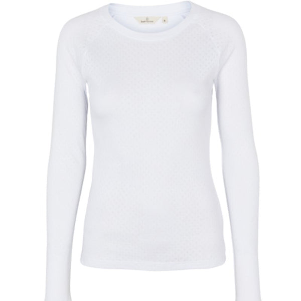 Arense - T-shirt - LS - White | Basic Apparel - Nordic Home Living