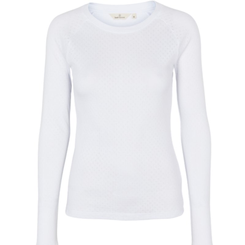 Arense - T-shirt - LS - White | Basic Apparel - Nordic Home Living