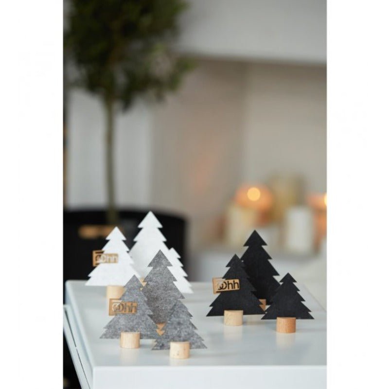 Juletræer på træfod - ECO-felt - Hvid - 3/stk. | OOhh - Nordic Home Living