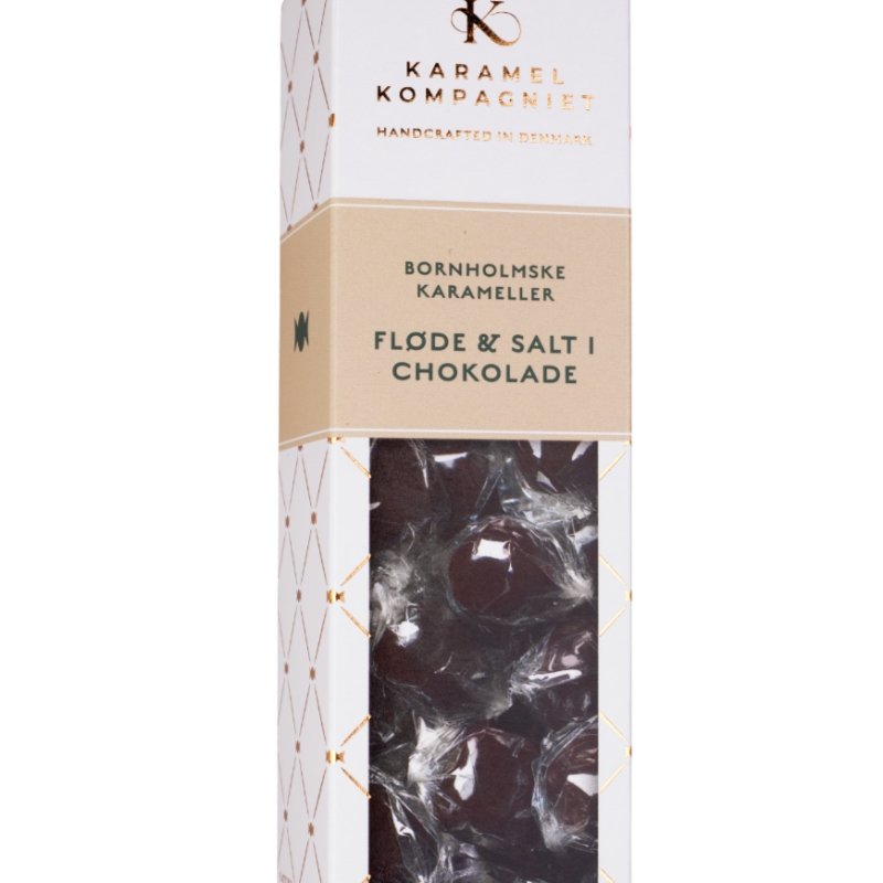 Karamelkugler - Fløde & salt i mørk chokolade - 109g | Karamel Kompagniet - Nordic Home Living
