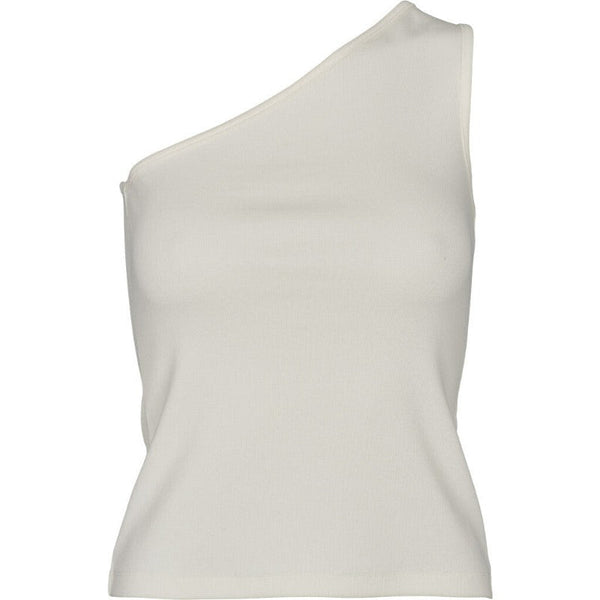 Ludmilla - One Shoulder Top - Whisper White | Basic Apparel - Nordic Home Living