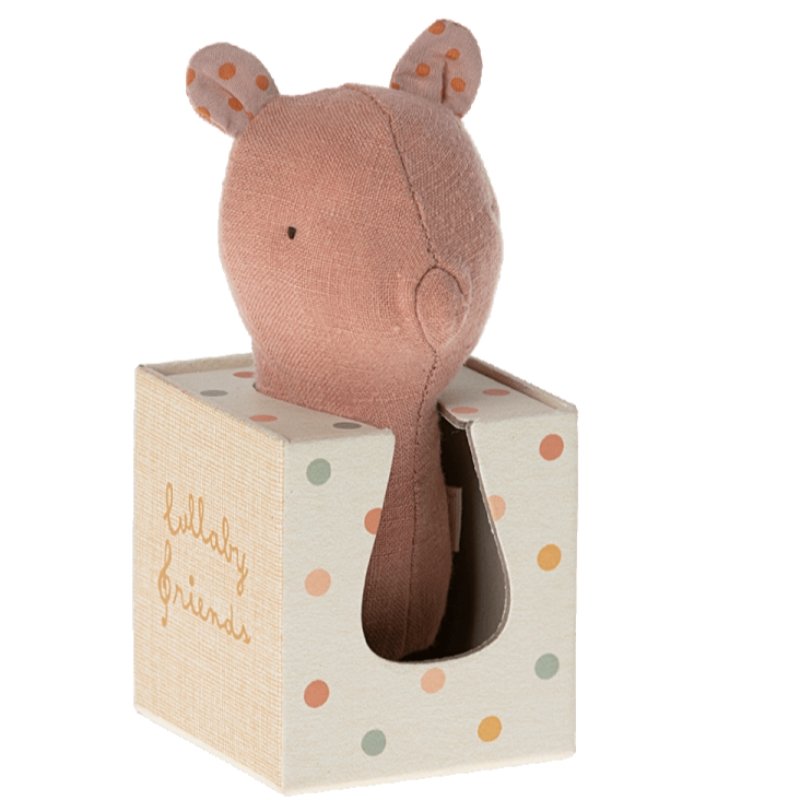 Lullaby Friend - Gris Rangle - Rosa | Maileg - Nordic Home Living