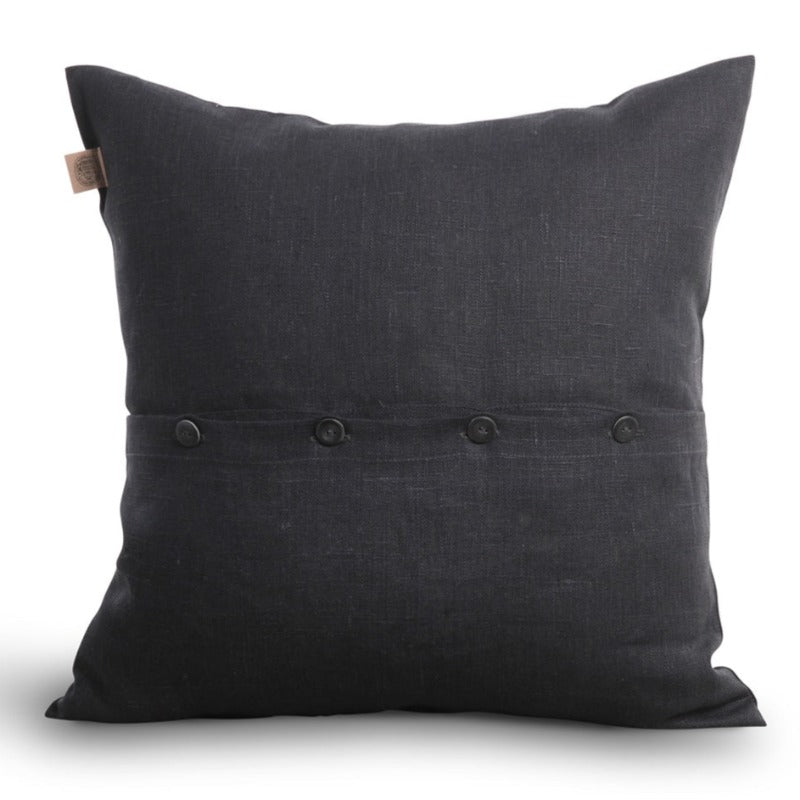 Pudebetræk - Hør - Graphite | Lovely Linen - Nordic Home Living