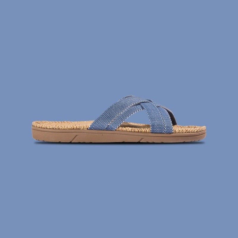 Sandal - Women#1 - Blue Dots | Shangies - Nordic Home Living