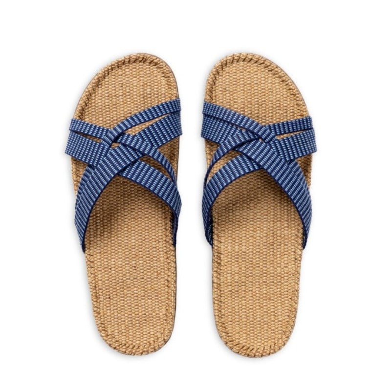 Sandal - Women#1 - Blue Stripes | Shangies - Nordic Home Living